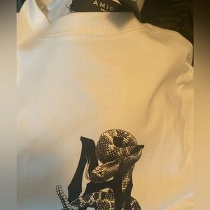 White and black Amiri shirt